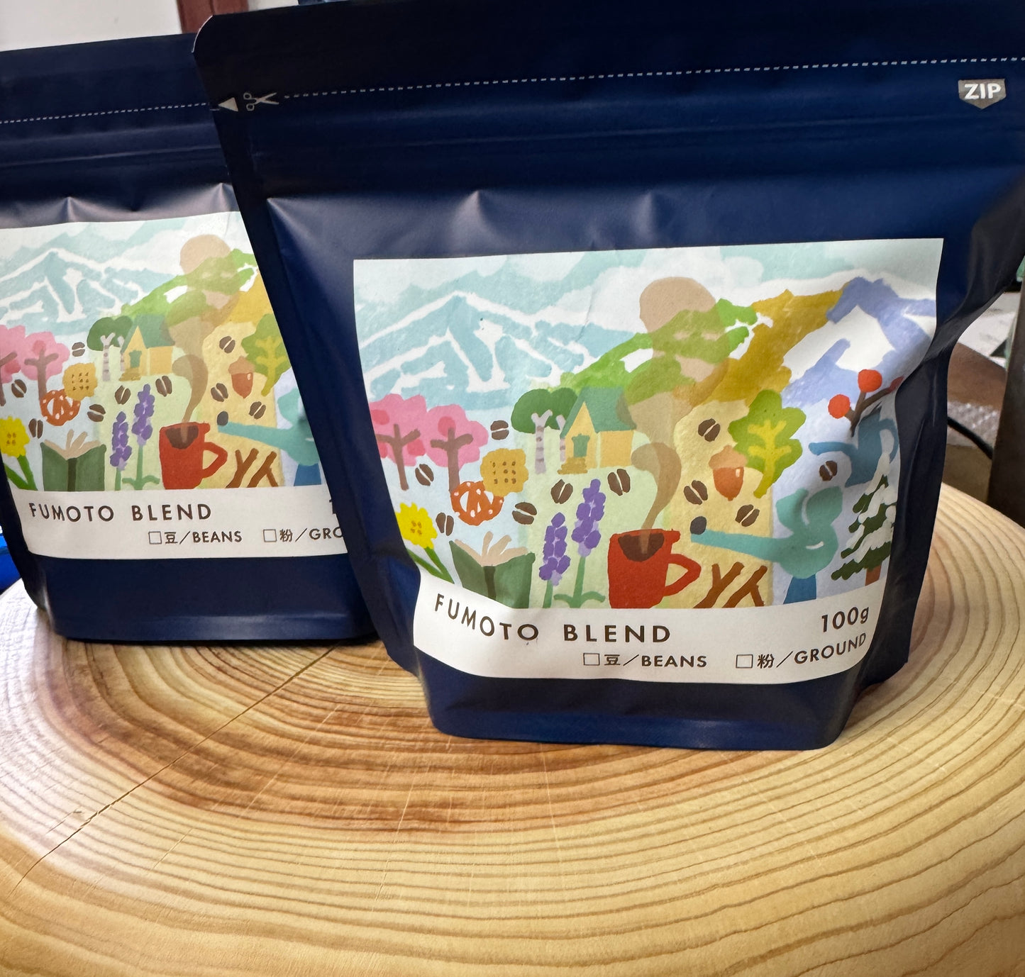 【100g入り】コーヒー豆(粉) 100g FUMOTO 中煎り